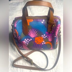 Fossil Fiona Floral Leather Purse